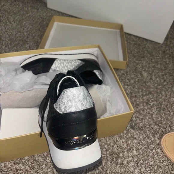 Michael Kors Black and Gray Fashion Sneakers - Picture 2 of 4